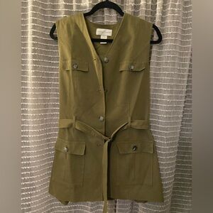 Casual Corner Olive Green Vest